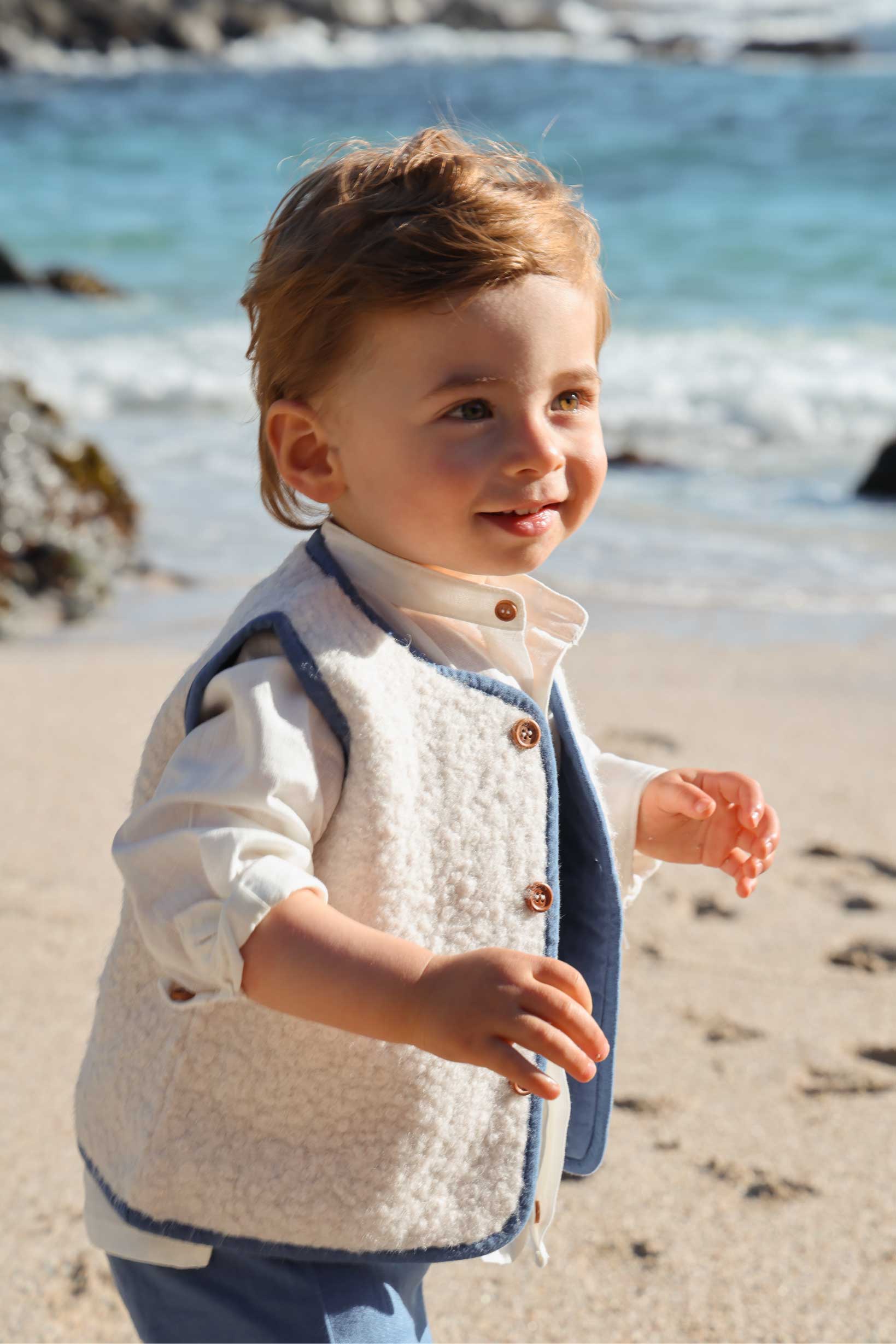 Chaqueta Reversible Sin Mangas - Mouton Doré