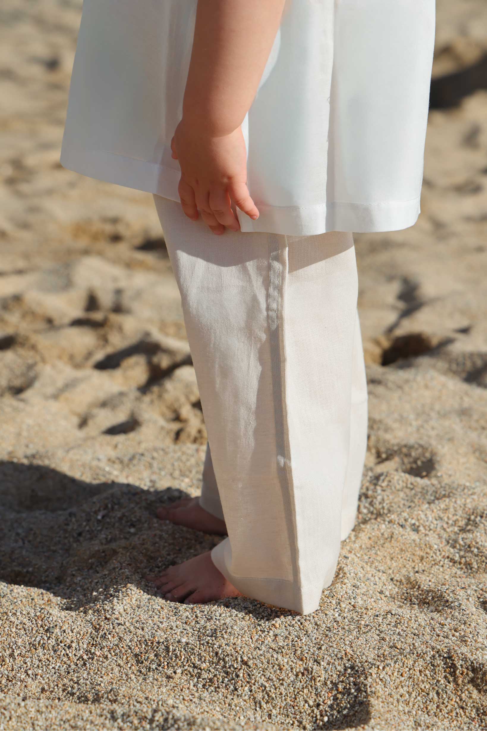 Pantalón Lino Niña - Sable