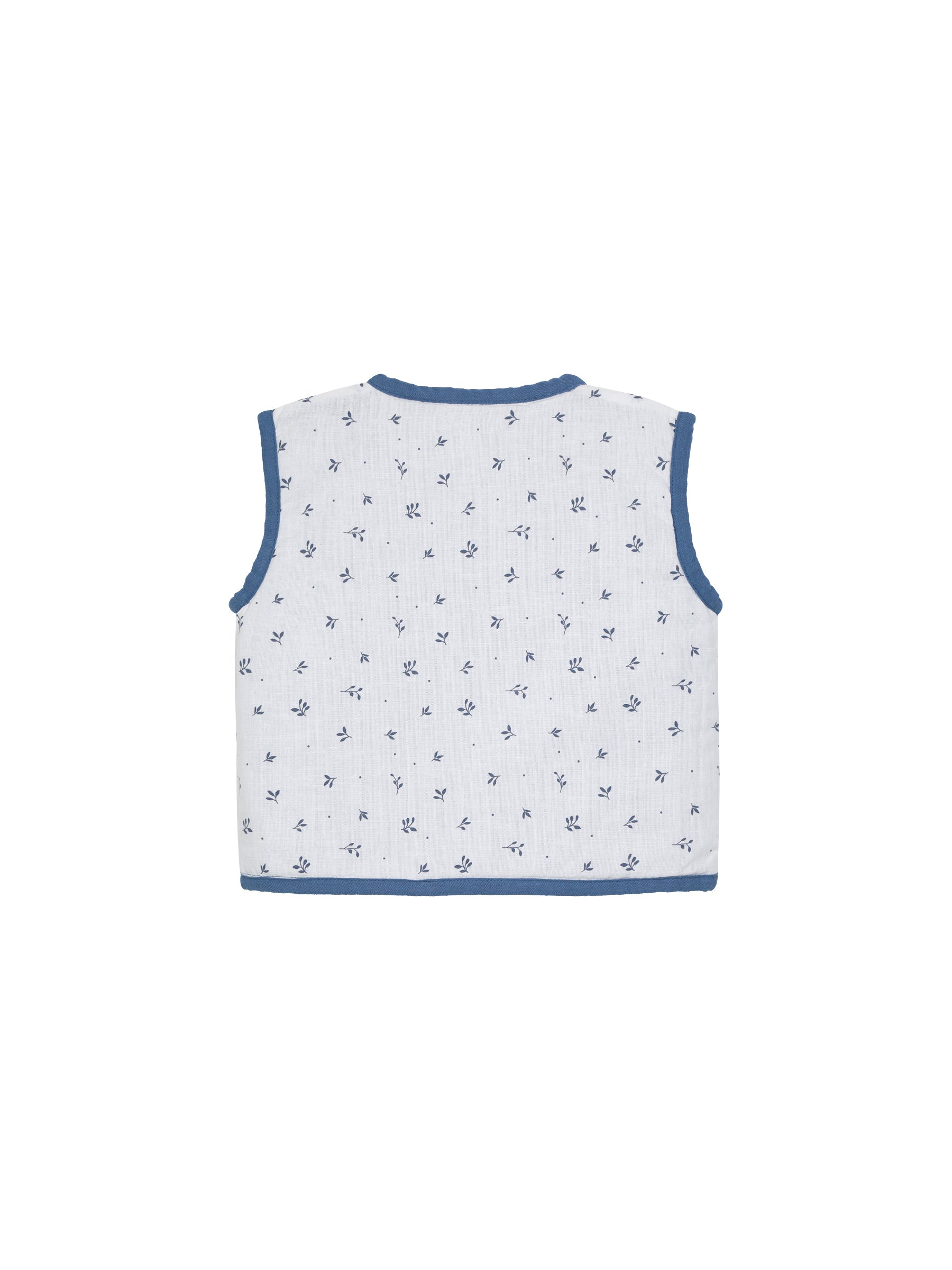 Chaqueta Reversible Sin Mangas - Motifs Jardin