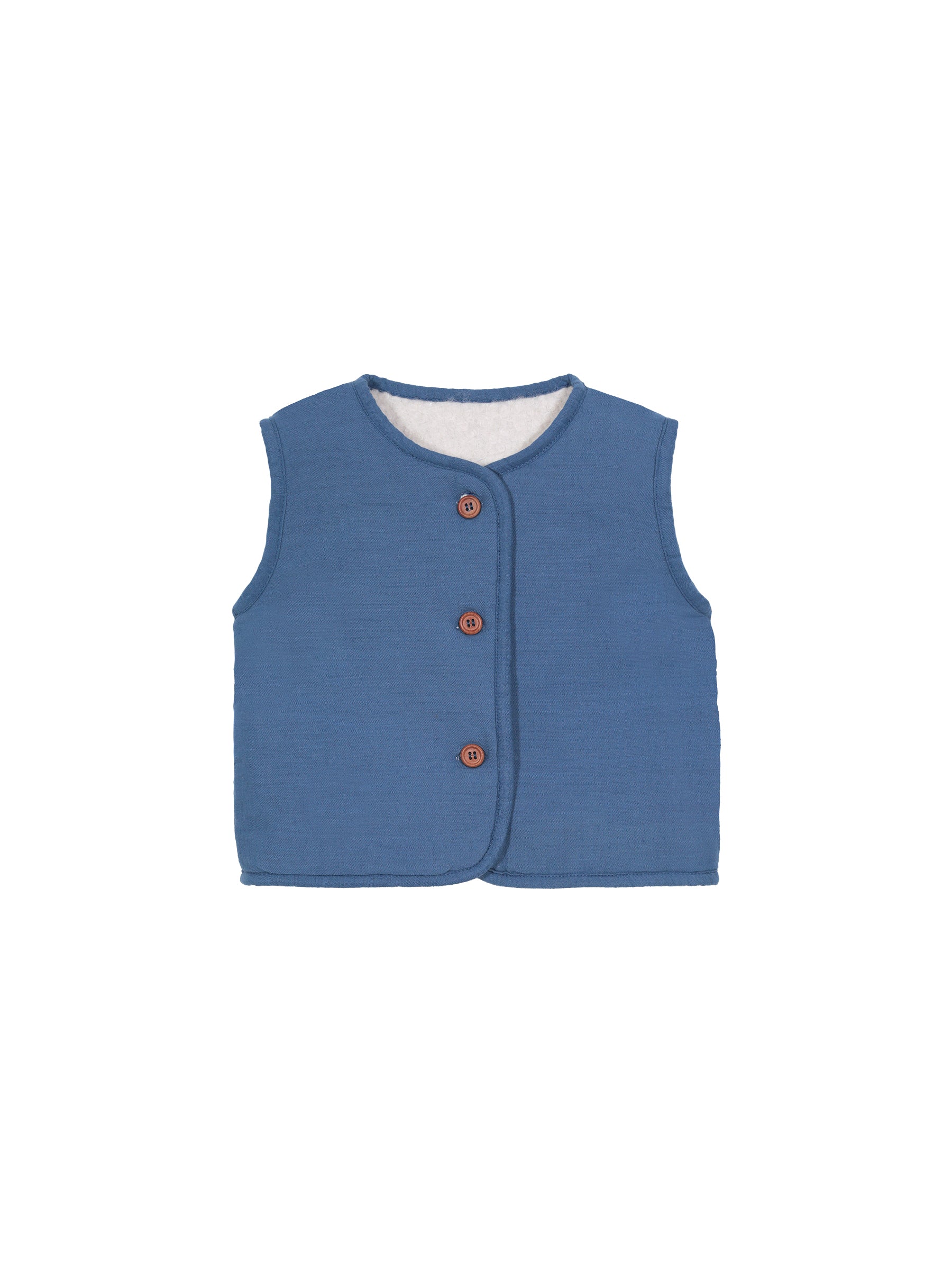 Chaqueta Reversible Sin Mangas - Mouton Doré