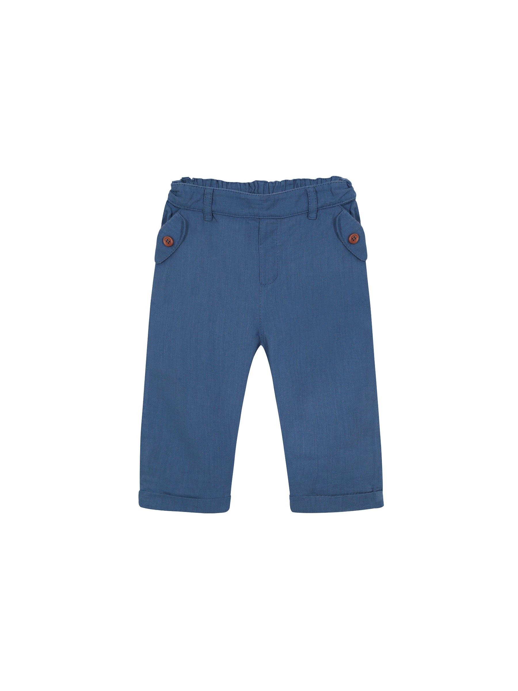 Pantalón Lino Niño - Bleu Roi