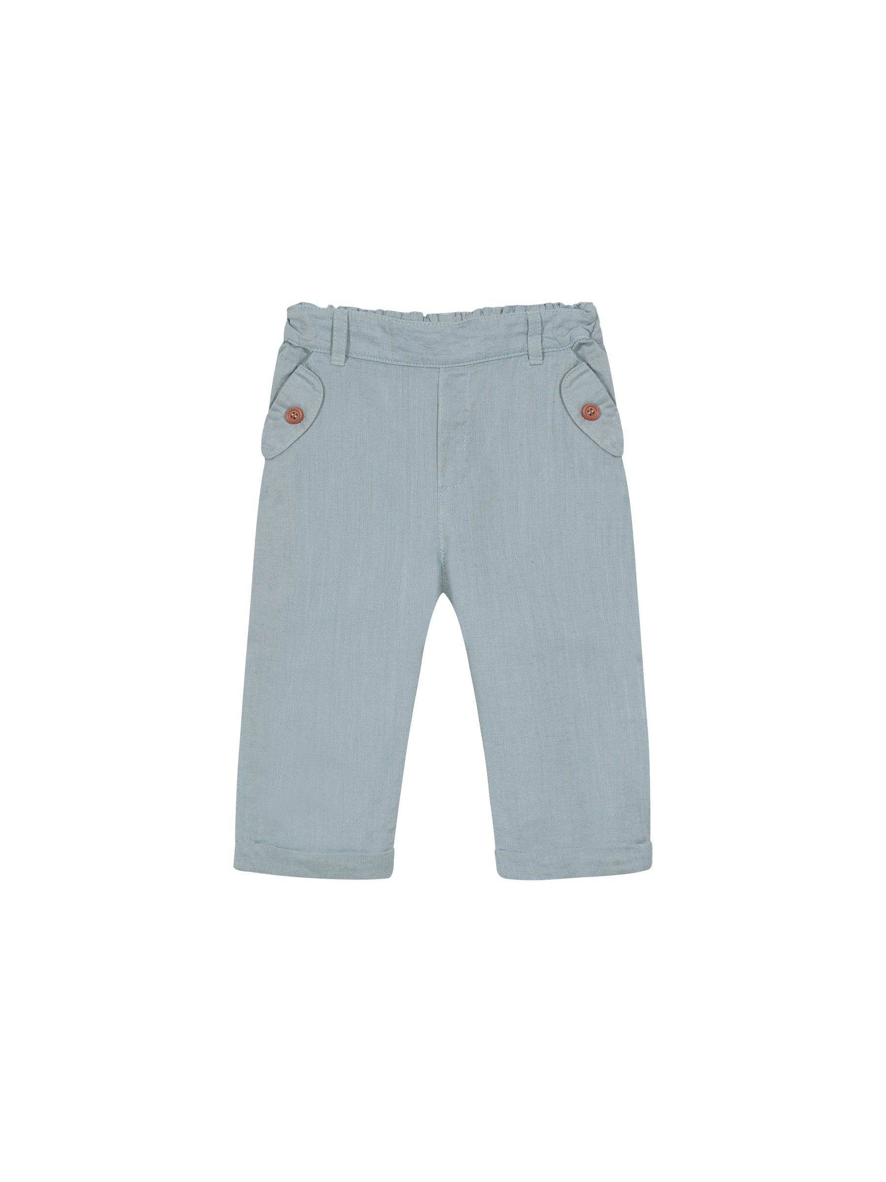 Pantalón Lino Niño - Menthe Douce